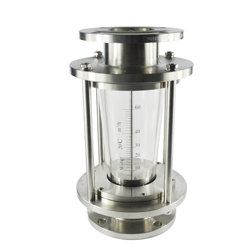 FA40 Stainless steel material glass tube Flow meter Flange connection